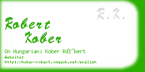 robert kober business card